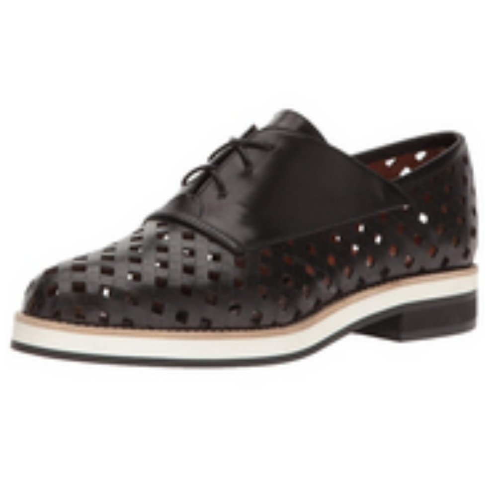 Aquatalia Women's Zaira Perforated Calf Oxford 8.5